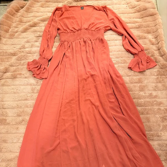 green emerald velvet dress Women's Spaghetti Strap Maxi Dress Trendy Flowy Color Block Sleeveless  Patchwork Swing Long Prom Dresses Orange at Amazon Women's Clothing store main image 1